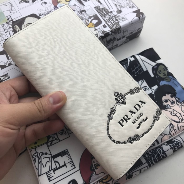 新作通販 PRADA/プラダ メンズ 長財布 二つ折り財布 2MV836-PA423