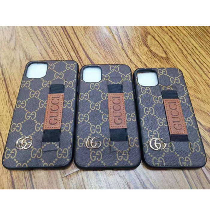 GUCCI グッチiphone11/11pro/11pro maxケース グッチ経典風iphone x/xs/xr/xs maxケースiphone7/8/plusケースはバンドベルト付き 滑り止め デザイン性