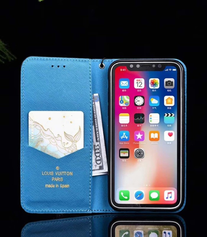 ルイヴィトン iphone 9/xs plusケース モノグラム ブランド lv iphone8/x保護カバー　ストラップ付け 人気手帳型