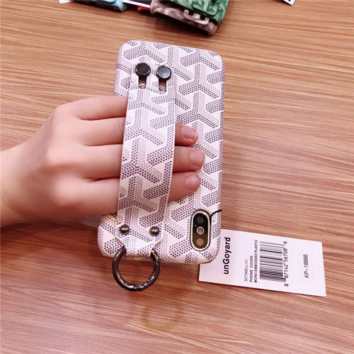 ゴヤール iphone xr/xs maxケース経典Y型 goyard iphone xs/xケース アイフォン7/8s plusカバー ハンドベルト付け お洒落ジャケット