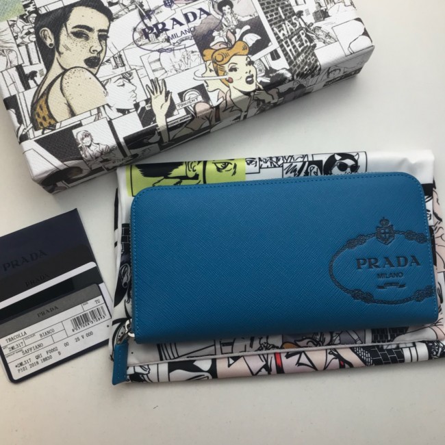 特N品 通販 PRADA/プラダ メンズ 長財布 ラウンドファスナー式財布 2ML317-PA420