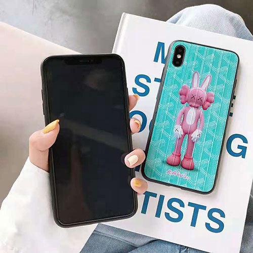 KAWS iphone x11/xiケース 新品 オシャレ カウズ iphone xs/xrケース 水色 可愛いフィギュア アイフォンxs maxケース 潮流 若い者