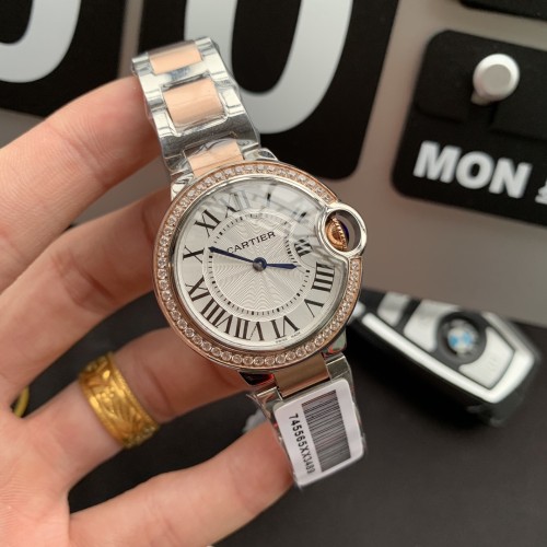 カルティエ Cartier 時計 クォーツ レディース バロンブルー Ca-TSH390-063