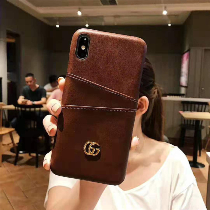 グッチ iphone xr/xs maxケースブランドgucci iphone 11/11R/XIケースビジネス風 iphone x/8/7 plusカバー ファッションカードポケット付き耐衝撃