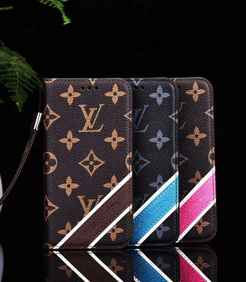 ルイヴィトン iphone 9/xs plusケース モノグラム ブランド lv iphone8/x保護カバー　ストラップ付け 人気手帳型