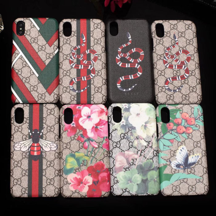 グッチ iphoneX/xr/xs maxケースジャケット 人気 iphone xr/xsケース 自然動物 蛇、蝶、タイガー、蜂、鳥 iphone x/xs maxケース 男性 女性 高級材料製 激安