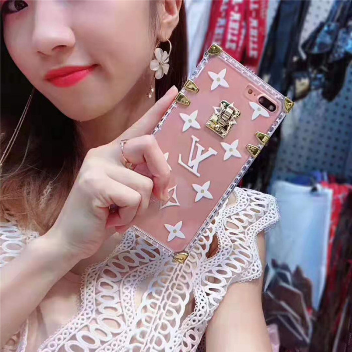 lv ルイヴィトン iphone xr/xiケースブランド iphone xs/11 maxケースモノグラム 透明 iphone 8/7 plusケースお洒落ファッショントランク