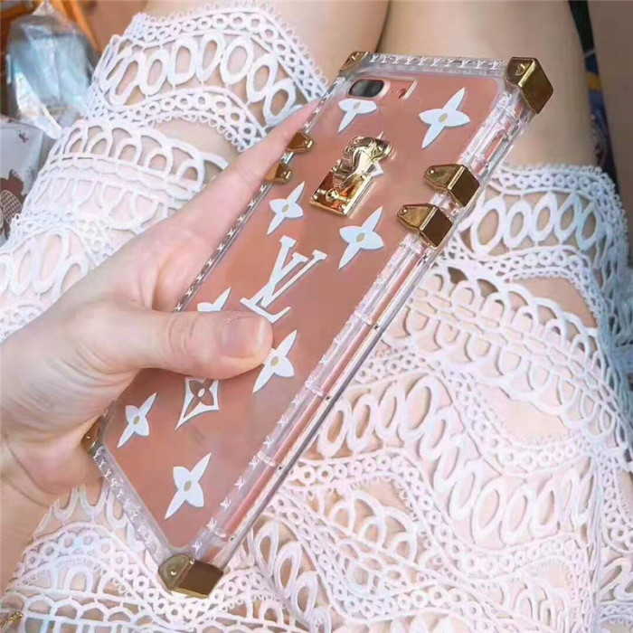 lv ルイヴィトン iphone xr/xiケースブランド iphone xs/11 maxケースモノグラム 透明 iphone 8/7 plusケースお洒落ファッショントランク