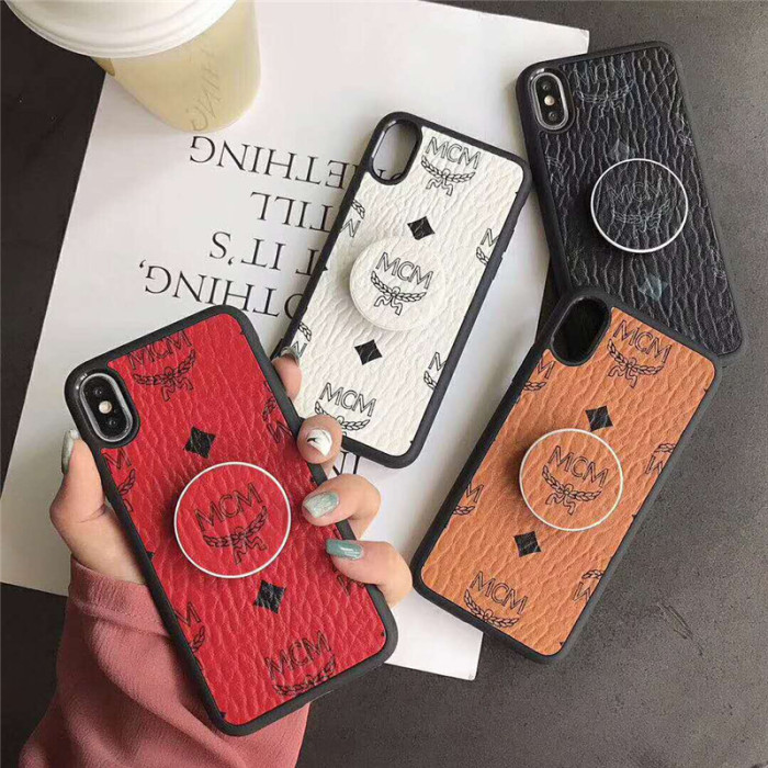 MCM エムシーエム iphone11/11pro/11pro maxケース即納品 iphone xs/xs maxケース ファッション iphone xr/テンケール カバー スタンド機能 落下防止 個性 iphone x/8/7 plu