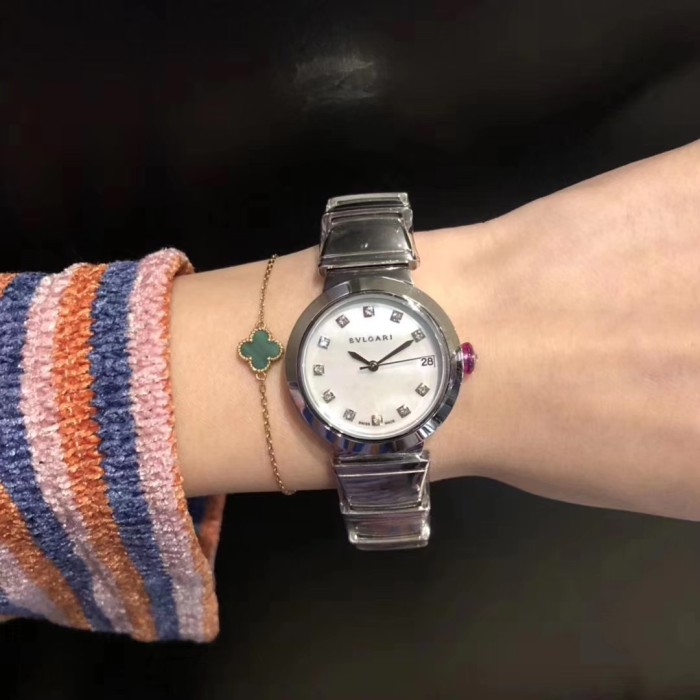 新作 BVLGARI ブルガリ 腕時計 レディース 34mm 芸能人愛用 BV-WD350-007