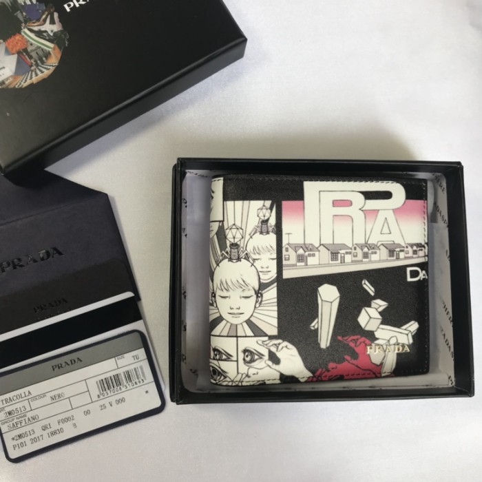 新作通販 PRADA/プラダ メンズ 短財布 二つ折り財布 2M0513-PA416
