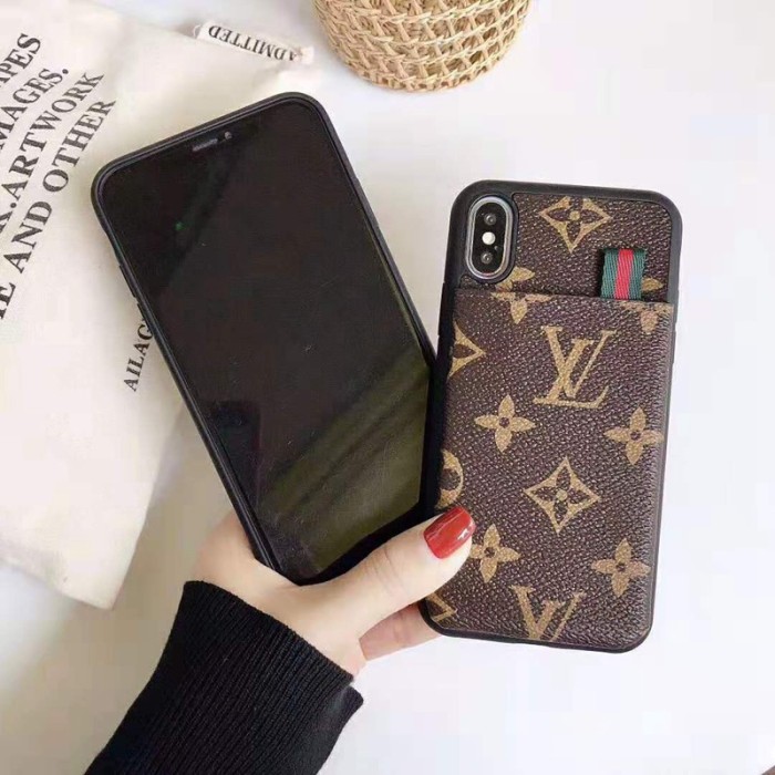 GUCCIブランドグッチiphone11/11pro /11pro maxケース即納品 経典風iphone x/xs/xr/xs maxケースカード入れポケット付き、欧米人気ブランド ルイヴィトンiphone11/11r/11proケース経