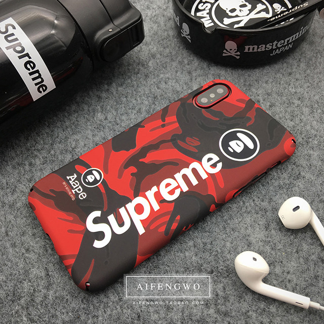 シュプリーム iphoneXケース人気 お洒落 iphone8/8plusケース Aape アシアブランド 若者愛用