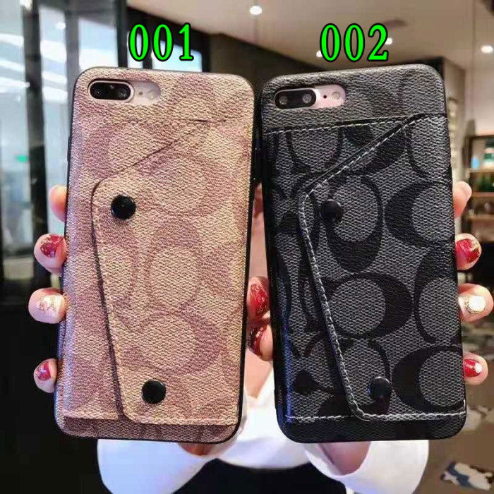 コーチ iphone11/11pro/11pro maxケース即納品 iphone xr/xsケース カード入れ iphone x/8plusケース 高級レザー アイフォン7/xs maxケース ビジネス風