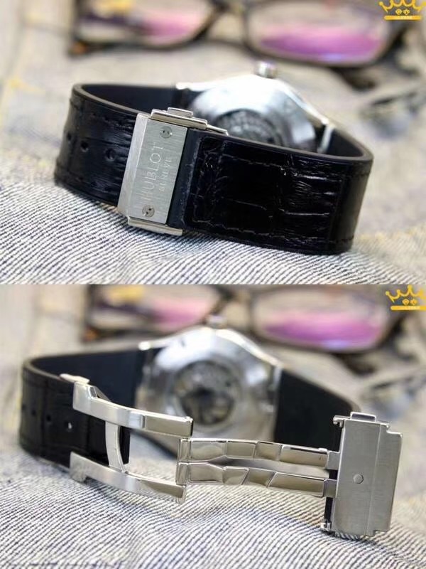 HUBLOT ウブロ 人気 メンズ 時計 自動巻き 人口ダイヤ付き 実物図 HU-TSH700-004