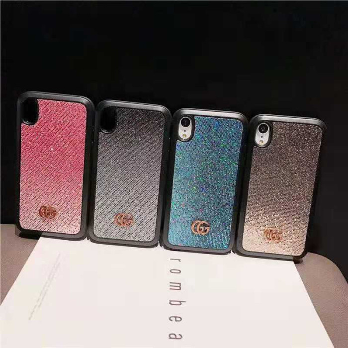 グッチ iphone xr/xsケース 綺麗 iphone x/8plusケース 人気潮流 アイフォン7 plus/xs maxケース キラキラ ペア向け