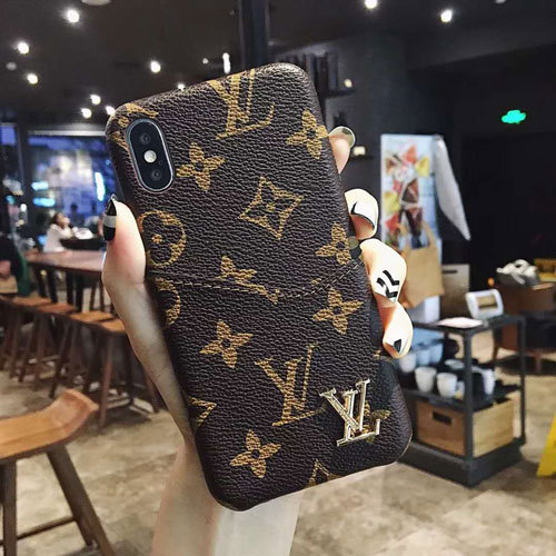 ルイヴィトン モノグラム iphoneX/xr/xsケース オシャレ ブランド iphone xr/xs maxカバー 人気通販 ポケット付け 男女兼用