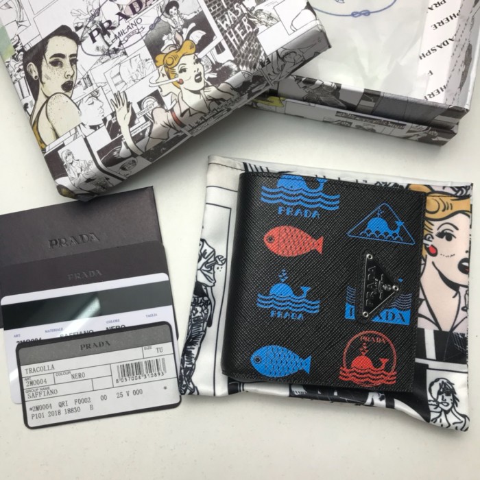 新作通販 PRADA/プラダ メンズ 短財布 二つ折り財布 2MO004-PA432