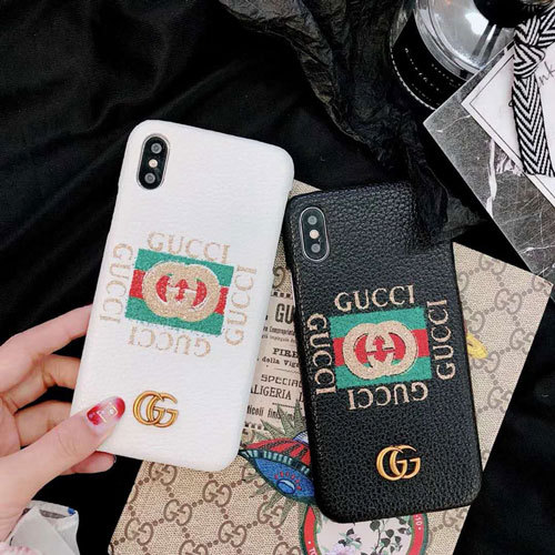グッチ iphone xr/xs/xs maxケース オシャレ ブランド アイフォンテンアール/x/xs マックスカバー GGロゴ付け 人気ジャケット