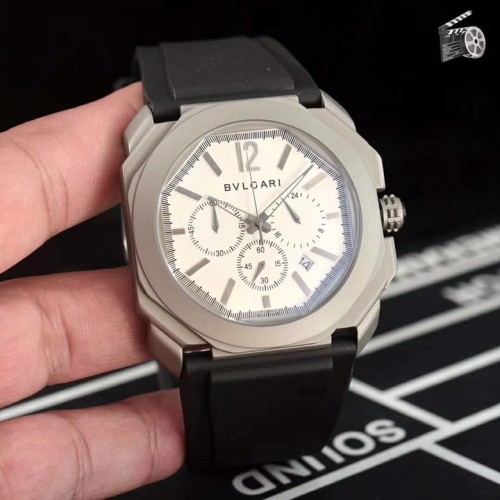 BVLGARI ブルガリ 腕時計 メンズ 42mm 精准6針 クロノグラフ BV-WD440-047