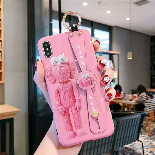 KAWS iphone 11/11maxケース 可愛い 人気カウズiphone xs/xrケース 面白い フィギュア 少女心満々 KAWSアイフォxs maxケース ハンドベルト付き 潮流