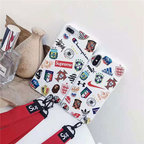 シュプリーム iphone xr/xs maxケースお洒落ブランド ステューシーアイフォンテンアール/xs マックスカバー aape Champion ナイキiphone xs/x/8plusケース人気通販