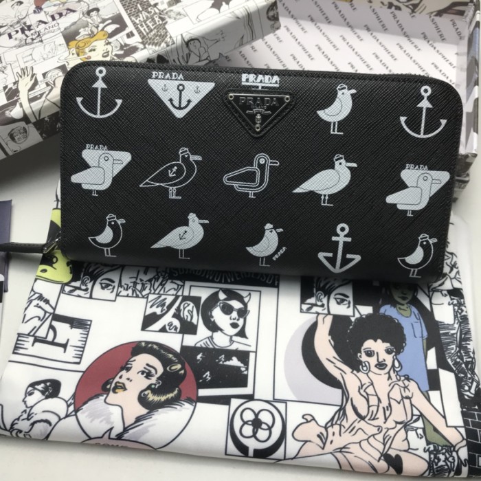 特N品 PRADA/プラダ 長財布 ラウンドファスナー式財布 2ML028-PA431