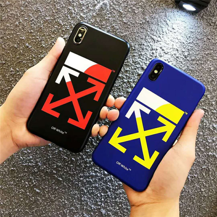 OFFWHITE オフホワイト iphone xs/xr/xs maxケース ブランド iphoneテンアールケース 個性潮流 iphone x/8/7Plusケース 矢印ロゴ 芸能人愛用