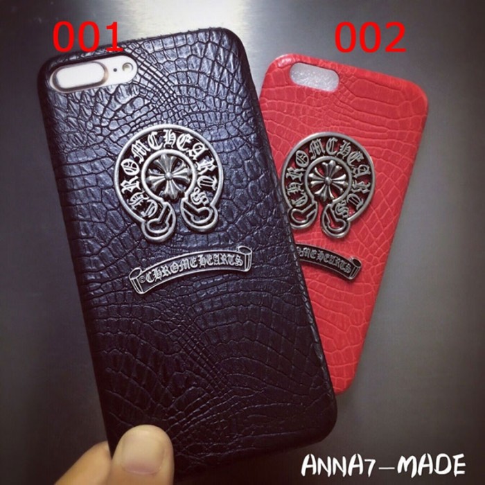 Chrome Hearts iPhoneX/8/8plusケース アイフォン6s/6plus/7/7plusカバー ワニ皮柄 男女兼用 カップル 保護カバー クロムハーツ