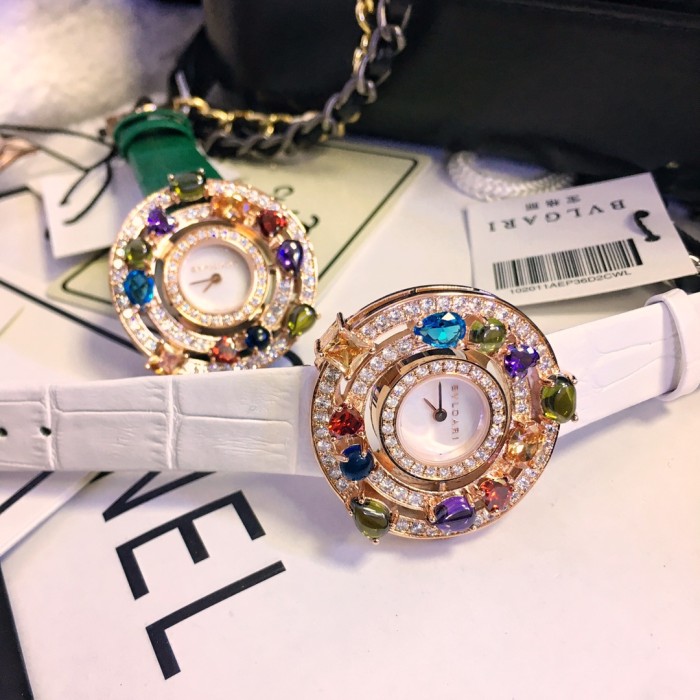 特N品 BVLGARI ブルガリ 腕時計 レディース 宝石シリーズ BV-TSH480-019