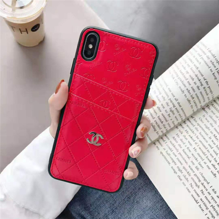 chanel シャネル iphone xrケース ブランド iphone xs/xs maxケース カード入れ iphone x/10/8/7/6plusケース 収納ポケット シンプル ビジネス風 耐衝撃