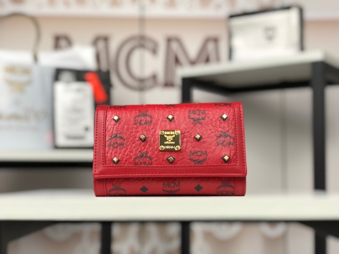 人気商品激安 エムシーエム 短財布 三つ折り財布 8033-MC498