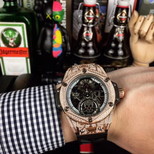 ウブロHUBLOT Asian 28800振動(自動巻き) ビッグバン TSH2001P900-4100-22