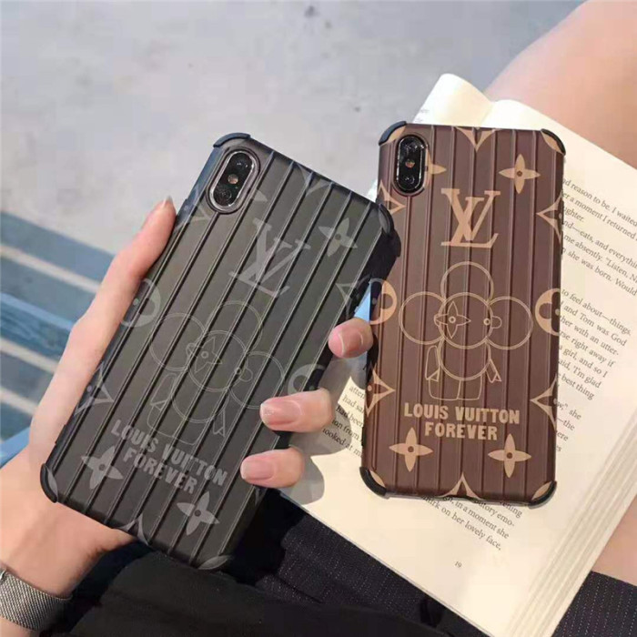 LV iphone xr/xsケース アニメ 可愛い ルイヴィトン iphone 11R/11max ケース 人気 LV iphone 8ケース LV LOGO 激安通販 芸能人愛用
