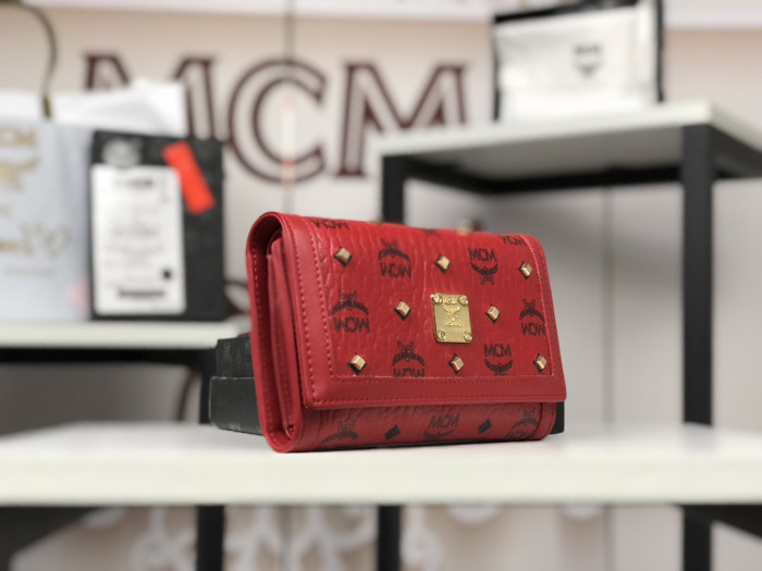 人気商品激安 エムシーエム 短財布 三つ折り財布 8033-MC498