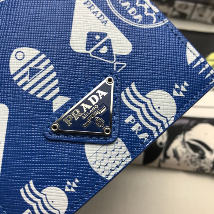 新作通販 PRADA/プラダ メンズ 短財布 二つ折り財布 2MO004-PA433