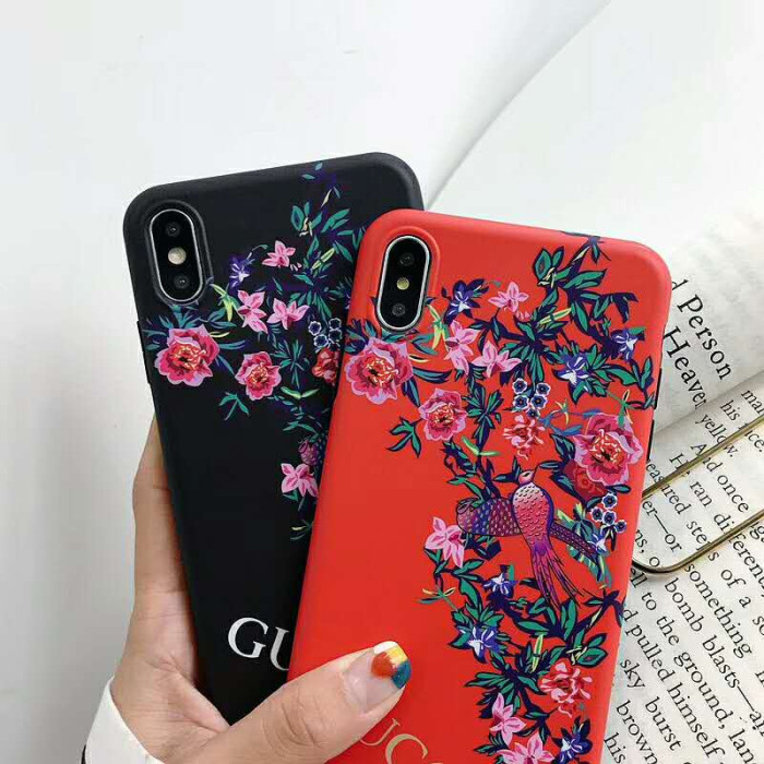 gucci iphone xr/xs maxケースグッチ iphone 10s/11/xiケースブランド花柄アイフォン x/8/7 plusスマホケースお洒落ペア 保護