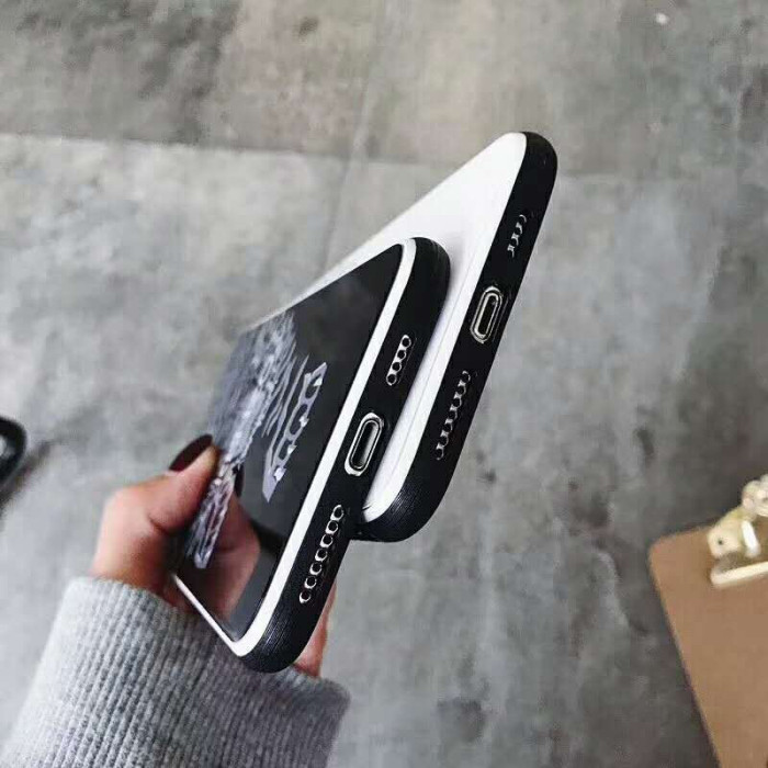 ケンゾー Kenzo iphone xs/xr/xs maxケース ブランド ガラス背面 超薄型 耐衝撃 iphone x/7/8plusカバー 芸能人愛用
