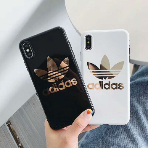 adidas アディダス iphone xrケース 人気 ブランド iphone xs maxカバー Burberry バーバリー iphone xs/x/8Plusケース 光沢感 オシャレ 個性潮流 芸能人愛用 激安販売