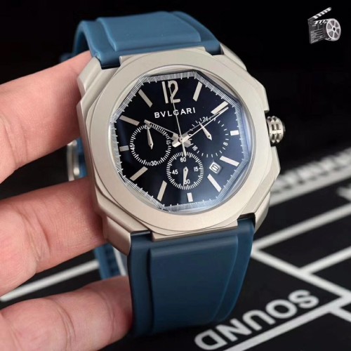 BVLGARI ブルガリ 腕時計 メンズ 42mm 精准6針 クロノグラフ BV-WD440-051