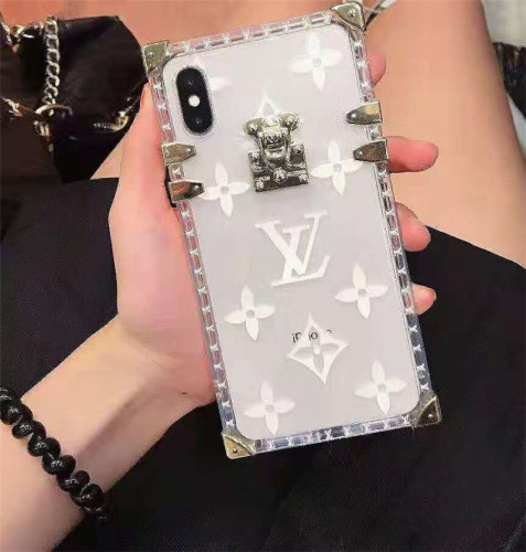 lv ルイヴィトン iphone xr/xiケースブランド iphone xs/11 maxケースモノグラム 透明 iphone 8/7 plusケースお洒落ファッショントランク