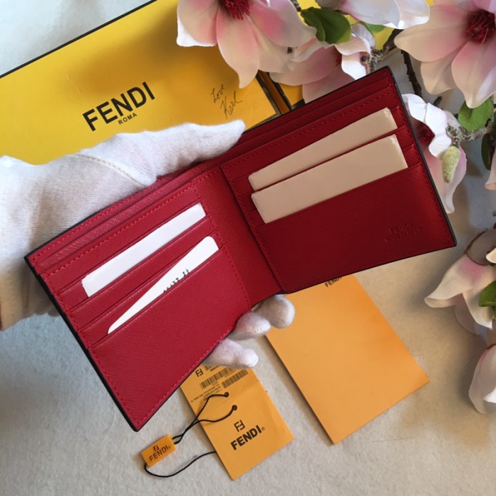 新作 FENDI/フェンディ メンズ 二つ折り短財布 FE19P110-FD05