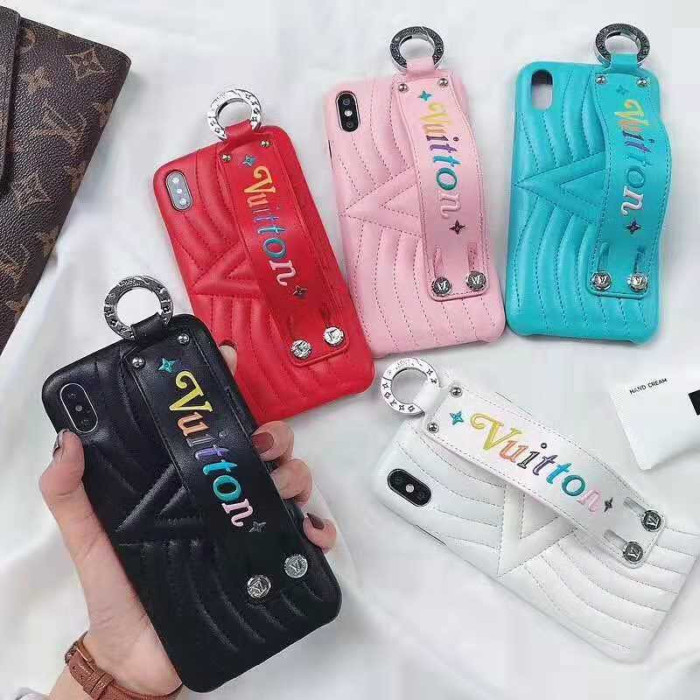 ルイヴィトン iphone xr/xsケース 個性ブランド iphonex/8plusケース人気潮流 アイフォン10R/xs maxケース ハンドベルト付け