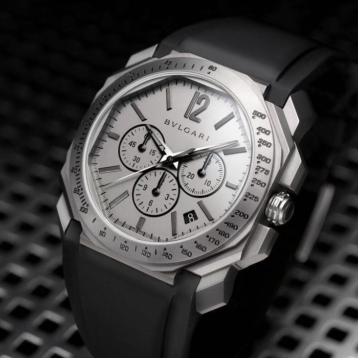 BVLGARI ブルガリ 腕時計 メンズ 42mm 精准6針 クロノグラフ BV-WD440-053