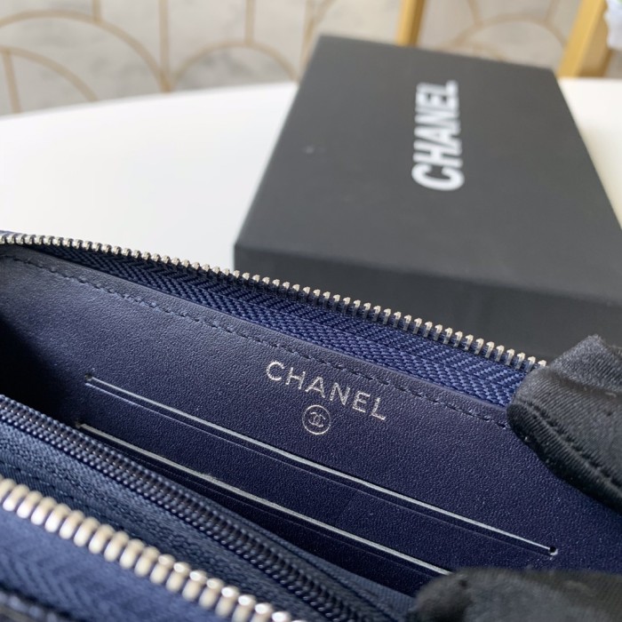 シャネルCHANEL ラウンドファスナー式 男女兼用財布 JJX2002P200-82401-1