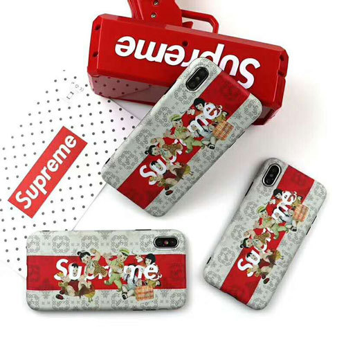 シュプリーム iphone xr/xs maxケース 個性 supremeアイフォンxs/xカバー お洒落 iphone 7/8plusケース 男女兼用