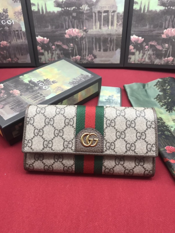 19SS美品 GUCCI グッチ 二つ折り長財布 長財布 通販 523153-6