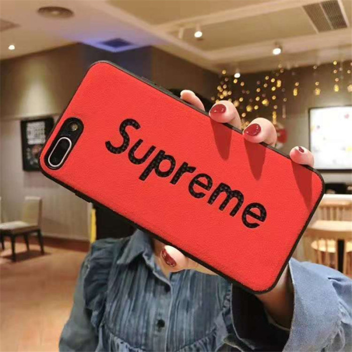 シュプリーム iphone xr/xs maxケース シンプル風 supremeアイフォンxs/xカバー 個性 iphone 7/8plusケース ファッションジャケット