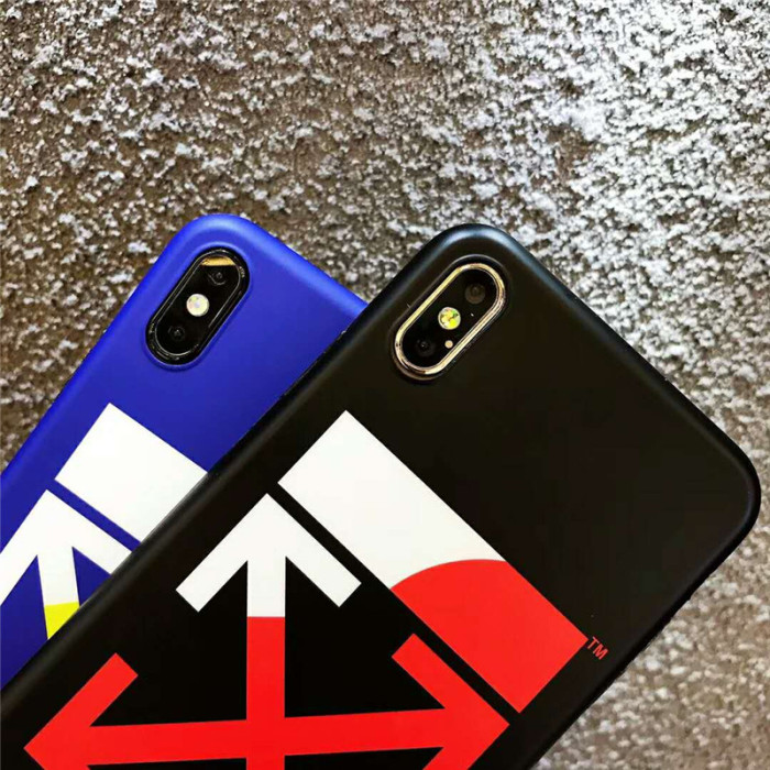 OFFWHITE オフホワイト iphone xs/xr/xs maxケース ブランド iphoneテンアールケース 個性潮流 iphone x/8/7Plusケース 矢印ロゴ 芸能人愛用