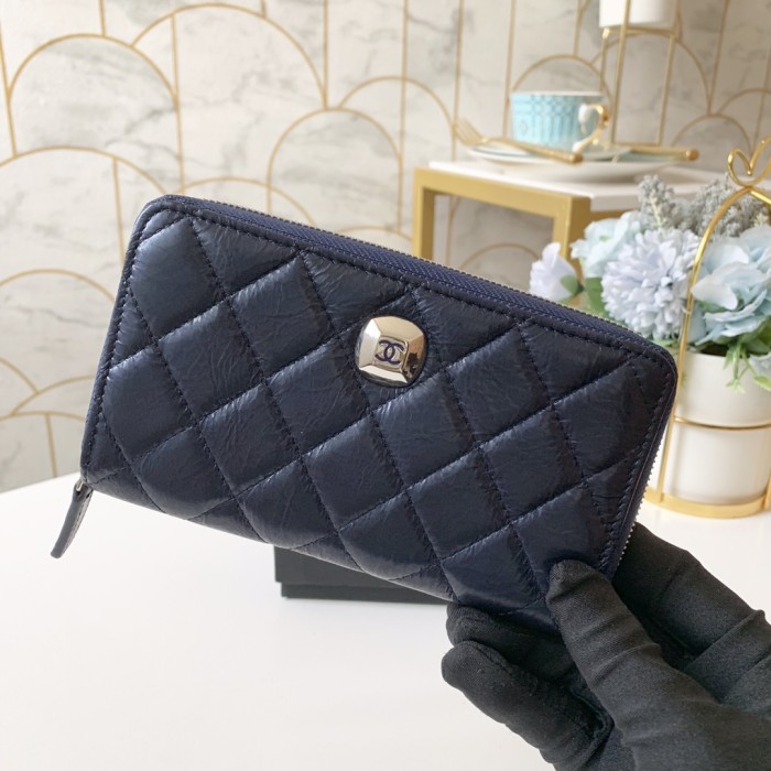 シャネルCHANEL ラウンドファスナー式 男女兼用財布 JJX2002P200-82401-1